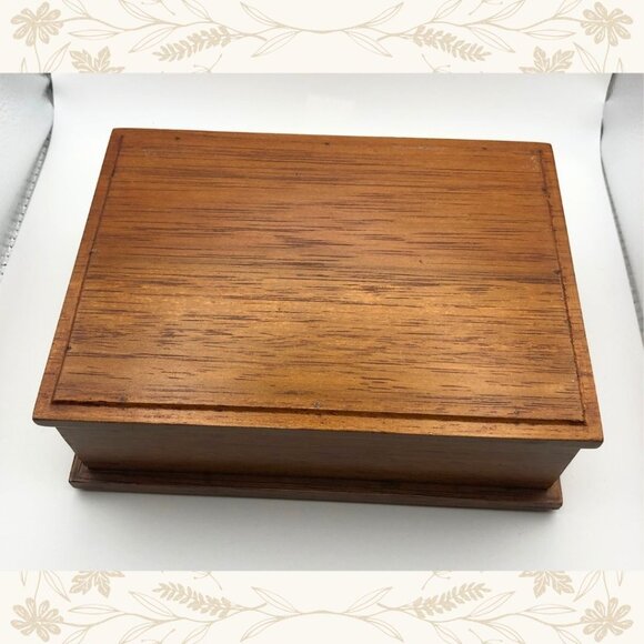 Vintage Wooden Jewelry Box – Ship Scene - Picture 5 of 5